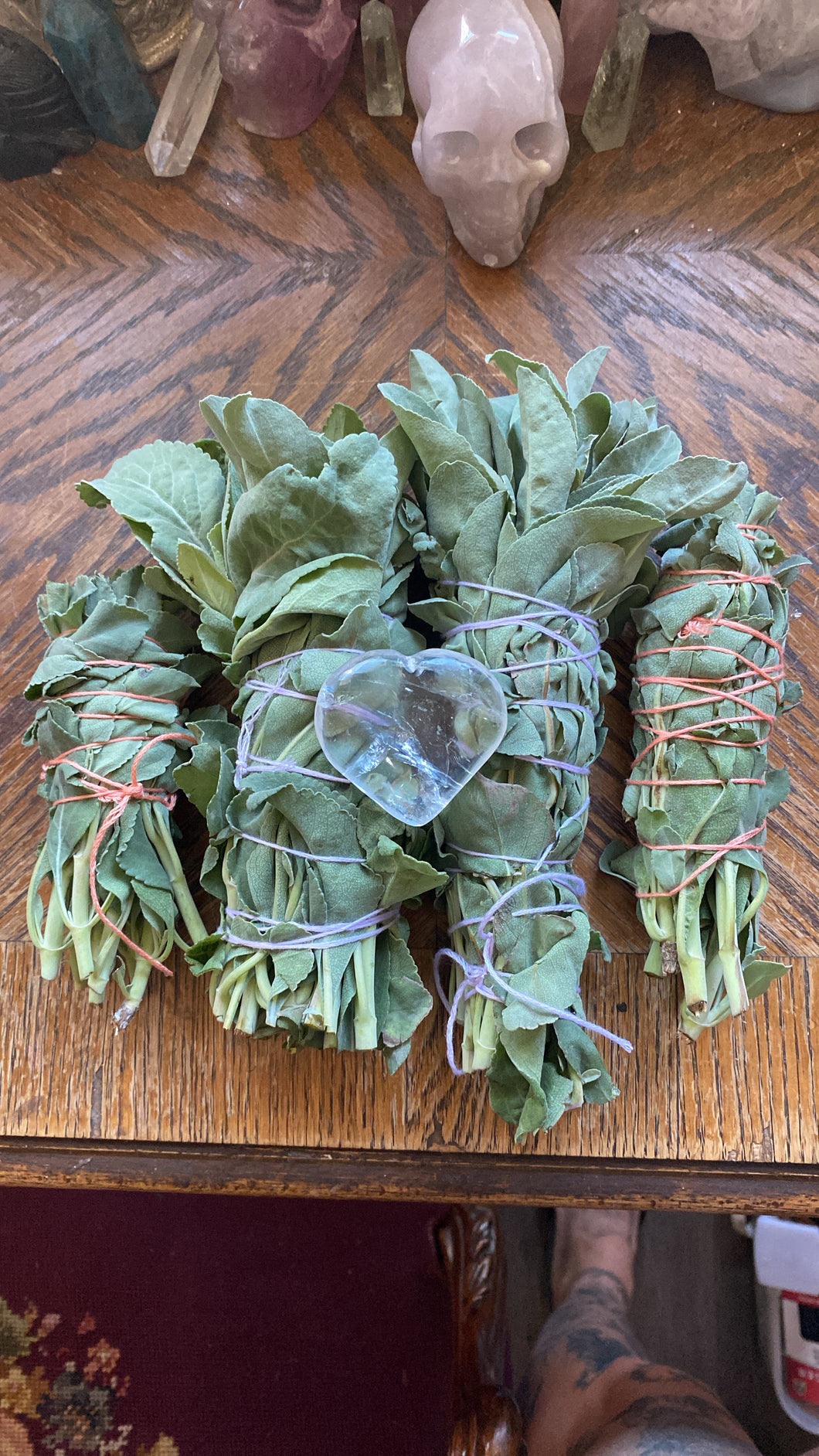 Large white sage smudge